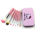 Christmas Gift Wholesale Synthetic Hair 7PCS Cute Hellokitty Makeup Brush Set